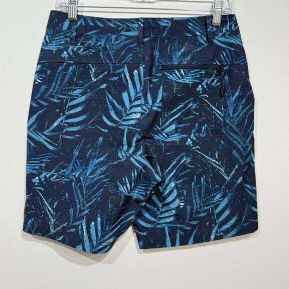 All In Motion Hybrid Shorts Mens Small Inner Drawstring Blue Tropical Print - Picture 2 of 16